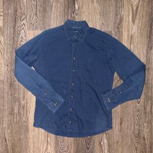 Eton Blue Button Down Shirt Men’s Medium